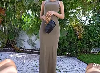 Stepmom catches stepson jerking off and helps him cum quick