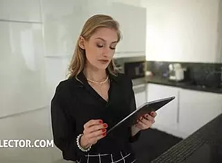 ready for interactive anal with lingerie-clad tiffany tatum at the office?