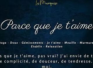 French Girlfriend Voyeur Sensual Solo with Dirty Talk Orgasm