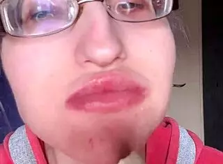 ASMR Bimbo Devours Banana With Pink Lipstick And Long Nails