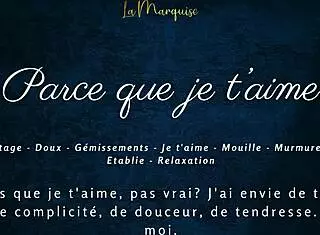 French Girlfriend Voyeur Sensual Solo with Dirty Talk Orgasm