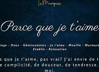 French Girlfriend Voyeur Sensual Solo with Dirty Talk Orgasm