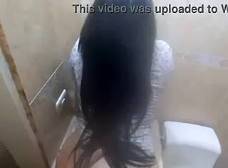 Passionate Bathroom Fuck Ends with Steamy Facial Cumshot!