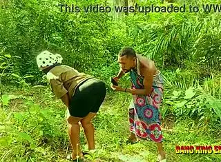 bbw college babe rides bbc deep in outdoor vacation bush fuck