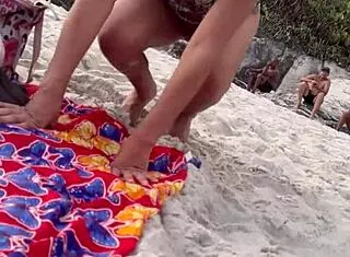 belinha hunts monster cocks for beach dogging bent over doggystyle orgasms