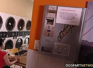 aletta ocean takes big cock anal in laundromat