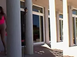 nikki nievez drops thong bikini for wet pussy pounding and ass licking with lex steele