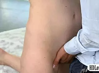 Stunning Blonde Teen Babe's Erotic Pussy Pounding