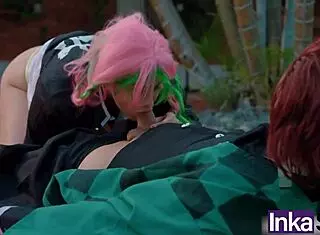 Mitsuri's Innocent Anal Ride Ends in Tanjiro's Facial Load