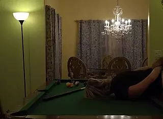 hot milf wife slammed hard on pool table! huge tits bounce wild!