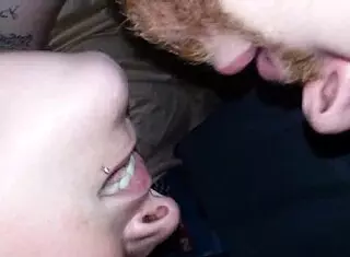 me and wife get horny, double penetrate her with dildo while she sucks cock