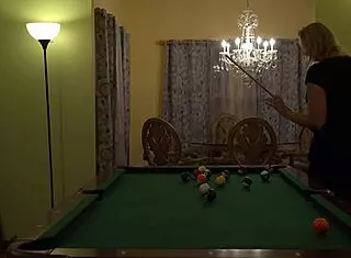 hot milf wife slammed hard on pool table! huge tits bounce wild!
