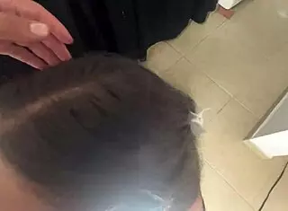 Hey stepson, want your new latina stepmom as maid? Swallow my cum kitchen style!