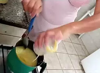 sarah rosa's sexy kitchen cookout with tits ass and homemade fetish fun