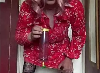 shy bisexual crossdresser craves swallowing your fresh piss straight