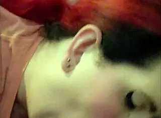 Asian Redhead Shemale Sucks Then Rides to Creampie