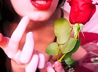 triss-witch fingers girlfriend's pussy in sweet rose kisses reality lingerie play