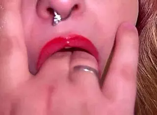 stepsister reads on my bed so i finger her huge natural tits pussy