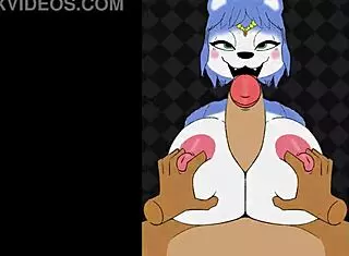 Krystal Titty Fucks Fox McCloud's Monster Cock!