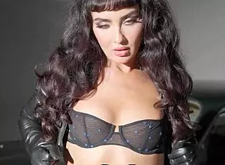 amazing small tits teen model scarlett kapella strips sexy lingerie naked