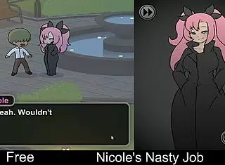 nicole plays her nasty interactive erotic game turning super dirty