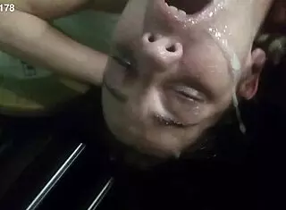 Krizia starts sucking hard then bends for deep anal pounding.