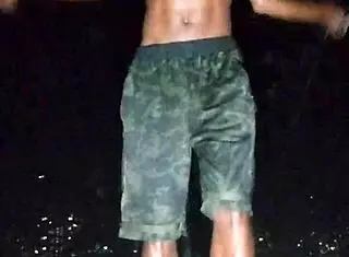 Skinny beauty's homemade park casting interview