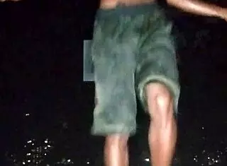 Skinny beauty's homemade park casting interview