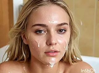 which facial cumshot in this hot compilation hits hardest?