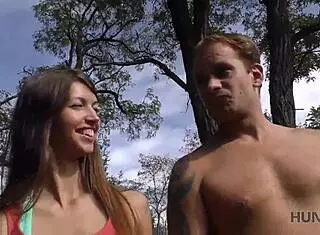 naughty girl thrilled picking up cash for public anal