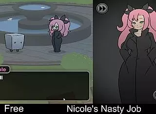 nicole plays her nasty interactive erotic game turning super dirty