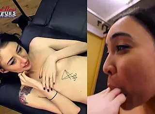 Bewitching olyssia rimjobs busty raquel's halloween shaved pussy pov