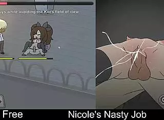 nicole plays her nasty interactive erotic game turning super dirty