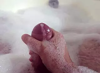 I Rub Clit Hard in Bubble Bath Masturbating to Orgasm Homemade Solo!