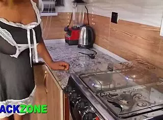 Step Mom's Banging Body Tempts Kitchen Fingering Sessions