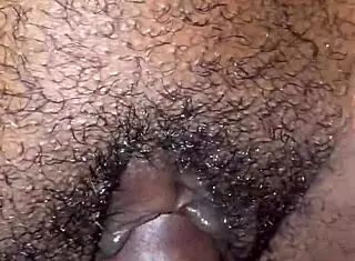 Homemade Ebony Pussy Dripping Wet Closeup Ripped Clothes Monster Cock Pov