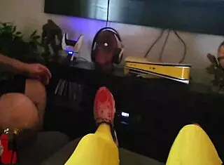 corno misses gym surprise creampie waiting in her clit-filled pussy