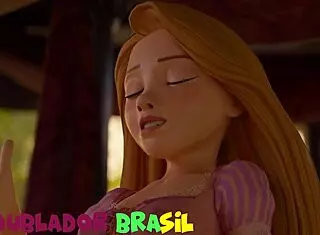 rapunzel rides cowgirl hard, you ready pt br?