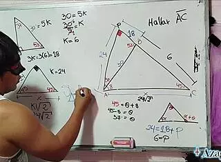sexual math lesson reveals nerdy asian student's area