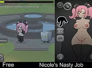 nicole plays her nasty interactive erotic game turning super dirty