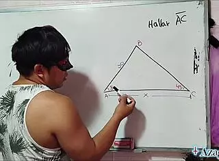 sexual math lesson reveals nerdy asian student's area
