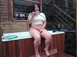 caught my best friends stepsis rio curvy black latina in shower fuck! 🚿🍫