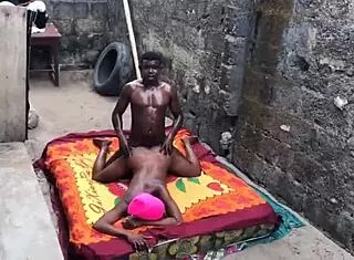 pornstar sneaks european anal sex outdoors after fight