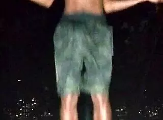 Skinny beauty's homemade park casting interview