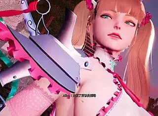 feel witch alice's nylon footjob spell crush your cock underneath!