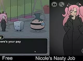 nicole plays her nasty interactive erotic game turning super dirty