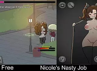 nicole plays her nasty interactive erotic game turning super dirty