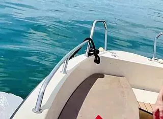 sexy blonde housewife washes boat in skimpy thong bikini barefoot summer fun