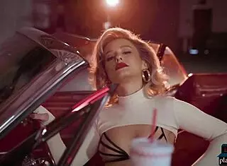 polina's big round ass milf striptease playboy convertible