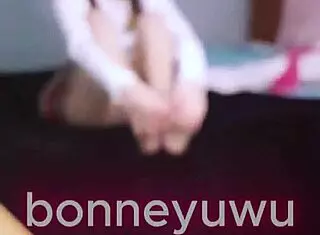 Bonneyuwu Shows Off Sexy Feet In Miniskirt Fetish!